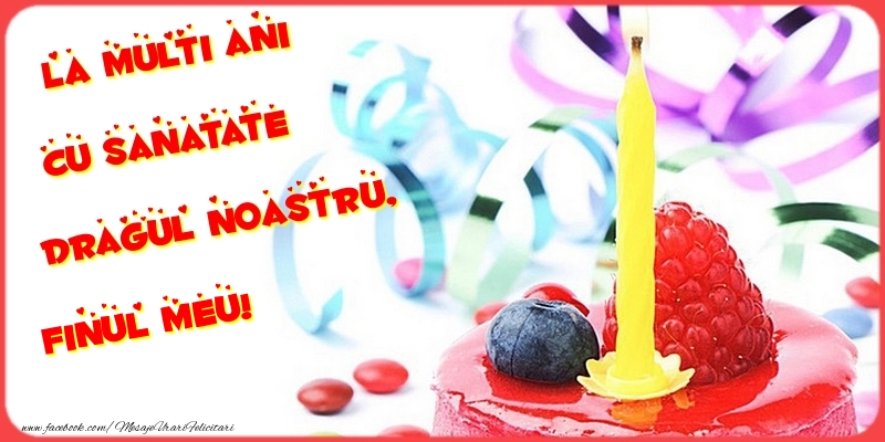 Felicitari de la multi ani pentru Fin - La multi ani cu sanatate dragul noastru, finul meu