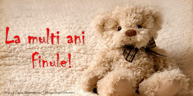 Felicitari de la multi ani pentru Fin - Finule Te iubesc!