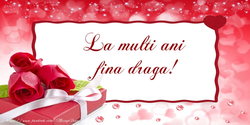 Felicitari de la multi ani pentru Fina - La multi ani fina draga!