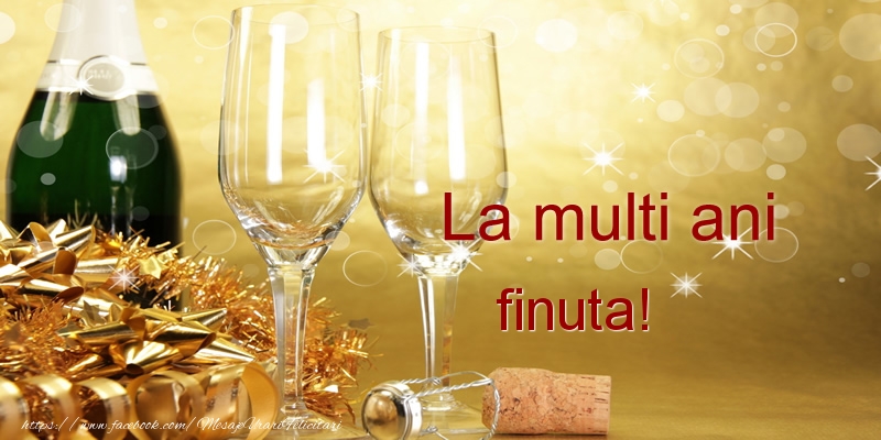 Felicitari de la multi ani pentru Fina - La multi ani finuta!