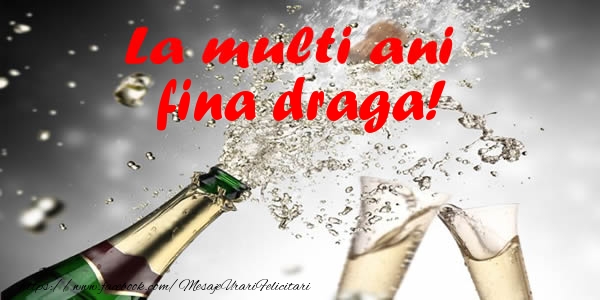 Felicitari de la multi ani pentru Fina - La multi ani fina draga!