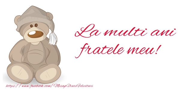 Felicitari de la multi ani pentru Frate - La multi ani fratele meu!