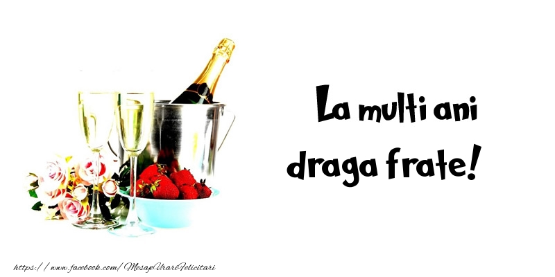 Felicitari de la multi ani pentru Frate - La multi ani draga frate!