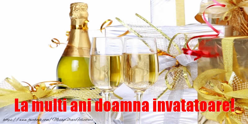 Felicitari de la multi ani pentru Invatatoare - La multi ani doamna invatatoare!