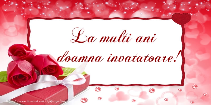 Felicitari de la multi ani pentru Invatatoare - La multi ani doamna invatatoare!