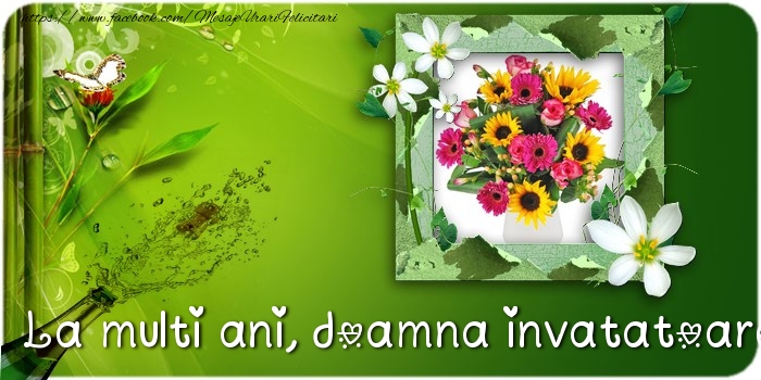 Felicitari de la multi ani pentru Invatatoare - La multi ani doamna invatatoare