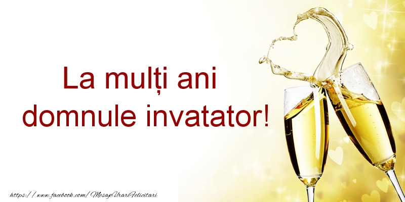 Felicitari de la multi ani pentru Invatator - La multi ani domnule invatator!