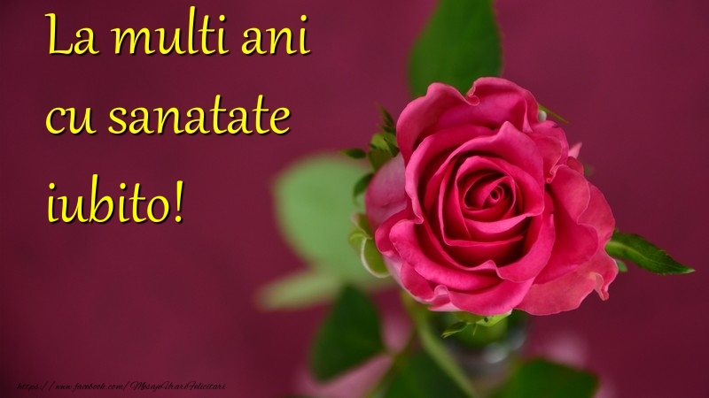 Felicitari de la multi ani pentru Iubita - La multi ani cu sanatate iubito