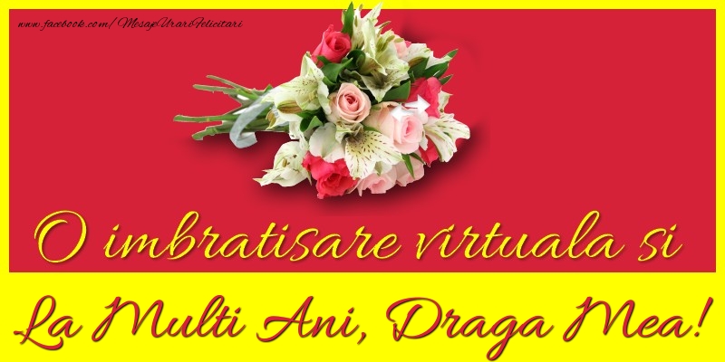 Felicitari de la multi ani pentru Iubita - O imbratisare virtuala si la multi ani, draga mea