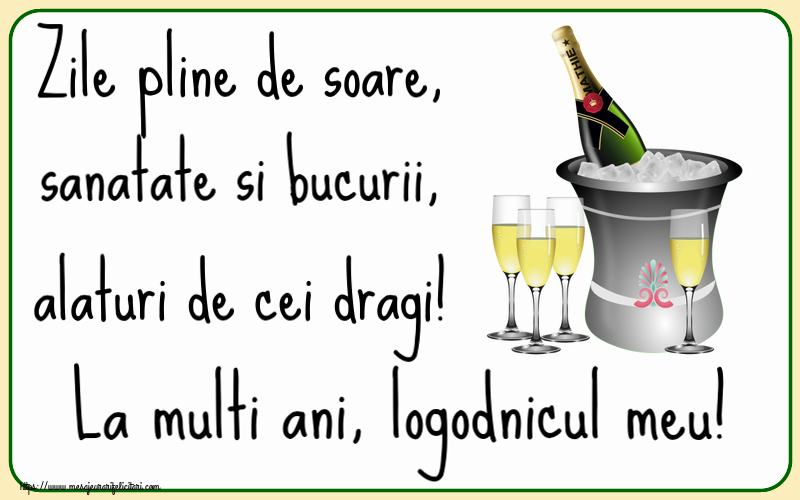 Felicitari de la multi ani pentru Logodnic - Zile pline de soare, sanatate si bucurii, alaturi de cei dragi! La multi ani, logodnicul meu!