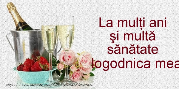 Felicitari de la multi ani pentru Logodnica - La multi ani si multa sanatate logodnica mea!