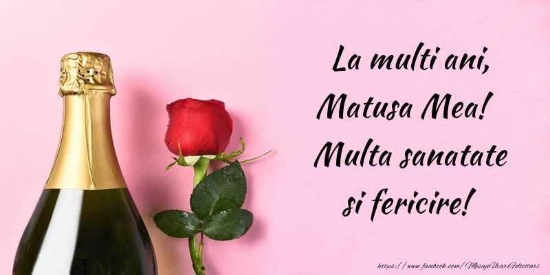 Felicitari de la multi ani pentru Matusa - La multi ani, matusa mea! Multa sanatate si fericire!