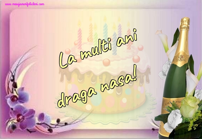 Felicitari de la multi ani pentru Nasa - La multi ani draga nasa!