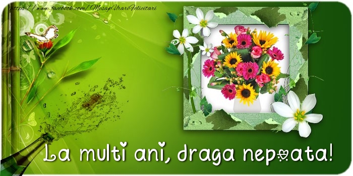 Felicitari de la multi ani pentru Nepoata - La multi ani draga nepoata