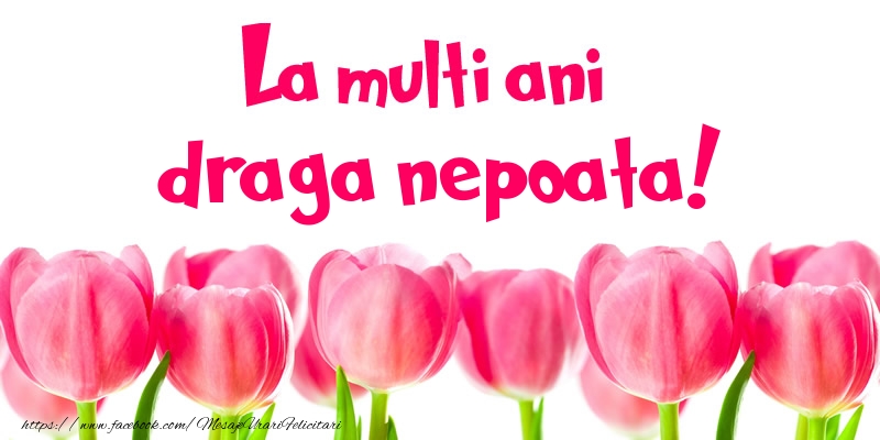 Felicitari de la multi ani pentru Nepoata - La multi ani draga nepoata!