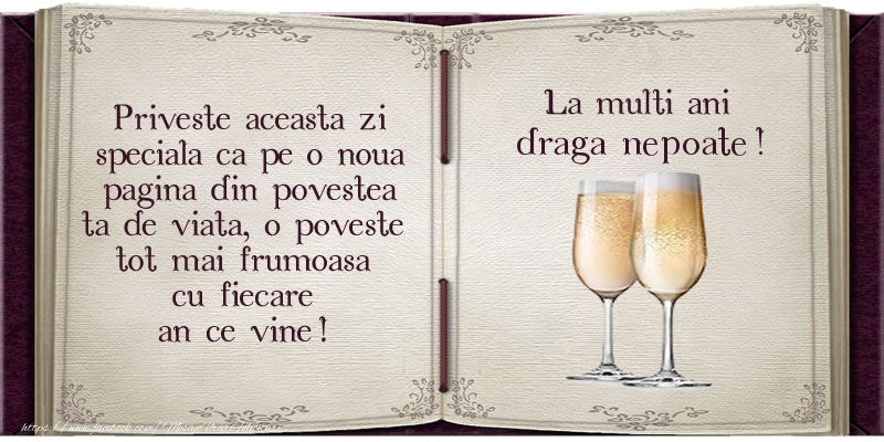 Felicitari de la multi ani pentru Nepot - La multi ani draga nepoate!