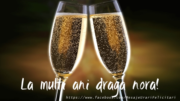 Felicitari de la multi ani pentru Nora - La multi ani draga nora!