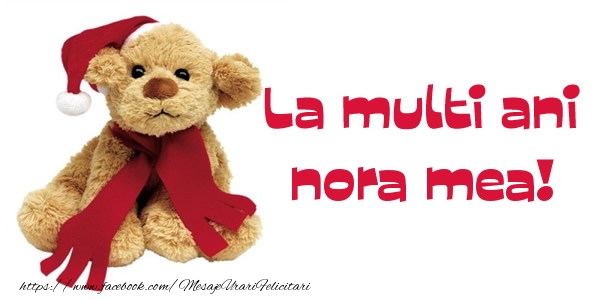 Felicitari de la multi ani pentru Nora - La multi ani nora mea!