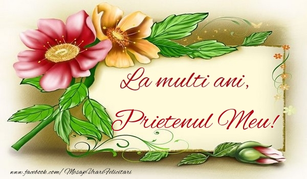 Felicitari de la multi ani pentru Prieten - La multi ani, prietenul meu