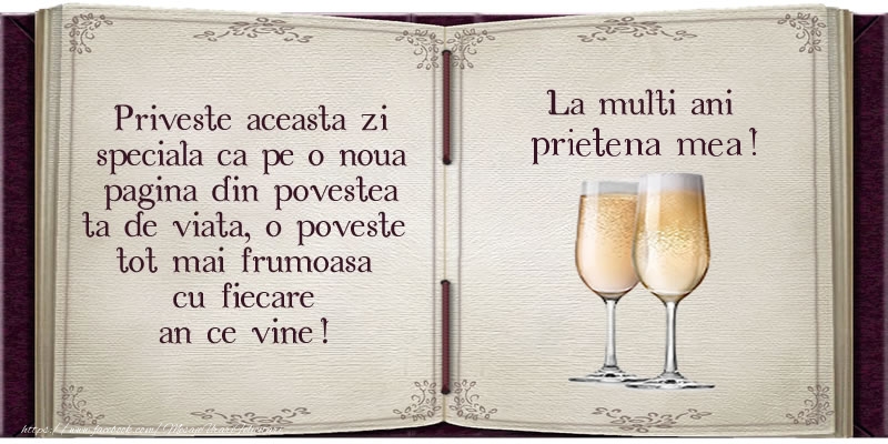 Felicitari de la multi ani pentru Prietena - La multi ani prietena mea!