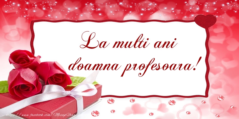 Felicitari de la multi ani pentru Profesoara - La multi ani doamna profesoara!