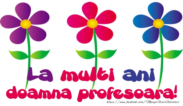 Felicitari de la multi ani pentru Profesoara - La multi ani doamna profesoara!