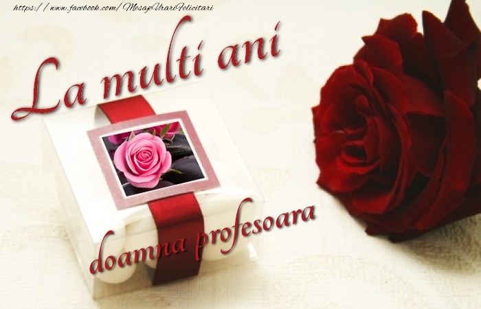 Felicitari de la multi ani pentru Profesoara - La multi ani, doamna profesoara!