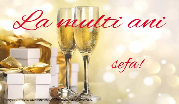 Felicitari de la multi ani pentru Sefa - La multi ani sefa!