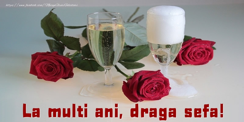 Felicitari de la multi ani pentru Sefa - La multi ani, draga sefa!