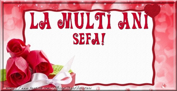 Felicitari de la multi ani pentru Sefa - La multi ani sefa