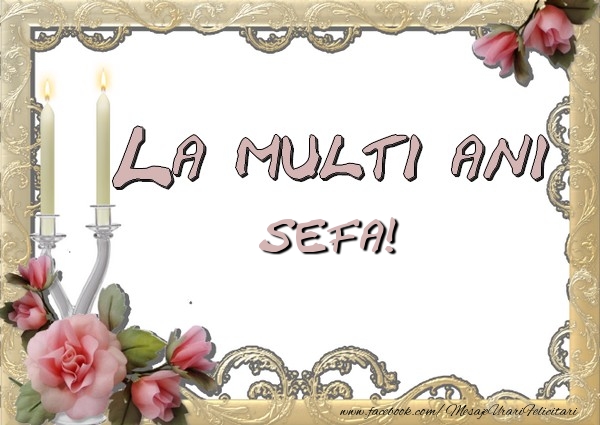 Felicitari de la multi ani pentru Sefa - La multi ani sefa