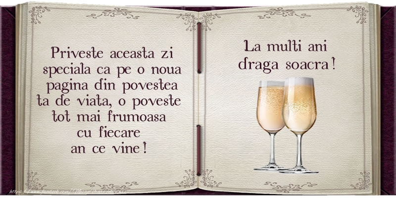 Felicitari de la multi ani pentru Soacra - La multi ani draga soacra!