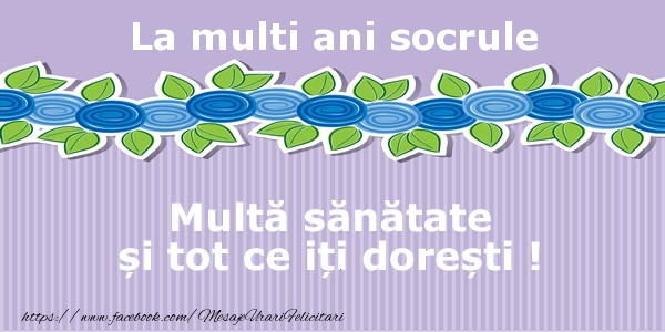 Felicitari de la multi ani pentru Socru - La multi ani socrule Multa sanatate si tot ce iti doresti !