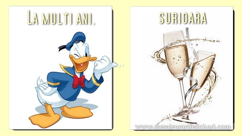 Felicitari de la multi ani pentru Sora - La multi ani, surioara!