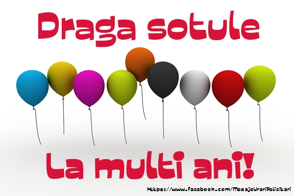 Felicitari de la multi ani pentru Sot - Draga sotule La multi ani!