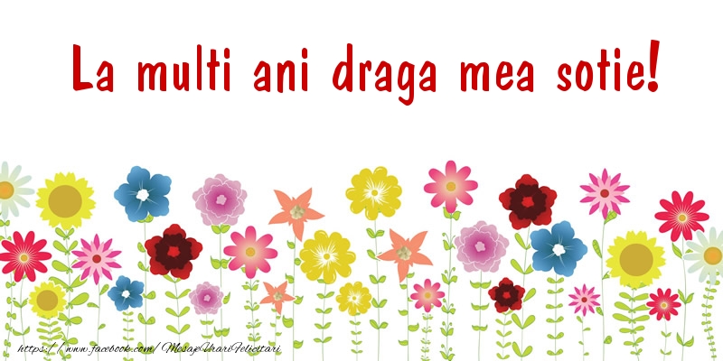 Felicitari de la multi ani pentru Sotie - La multi ani draga mea sotie!