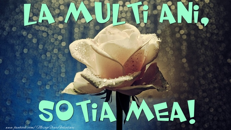 Felicitari de la multi ani pentru Sotie - La multi ani, sotia mea