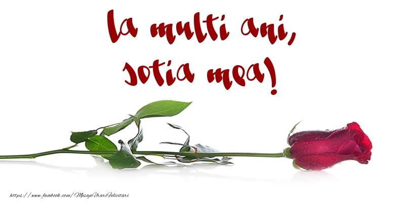 Felicitari de la multi ani pentru Sotie - La multi ani, sotia mea!