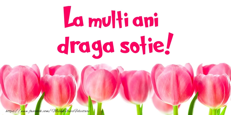 Felicitari de la multi ani pentru Sotie - La multi ani draga sotie!