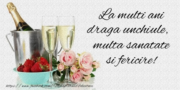 Felicitari de la multi ani pentru Unchi - La multi ani draga unchiule Multa sanatate si fericire!