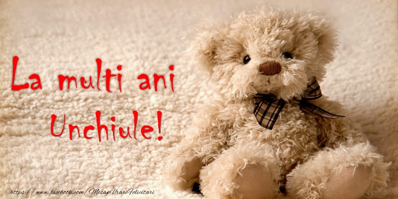 Felicitari de la multi ani pentru Unchi - Unchiule Te iubesc!