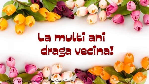 Felicitari de la multi ani pentru Vecina - La multi ani draga vecina!