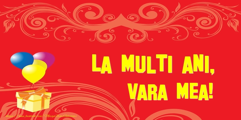 Felicitari de la multi ani pentru Verisoara - La multi ani, vara mea!