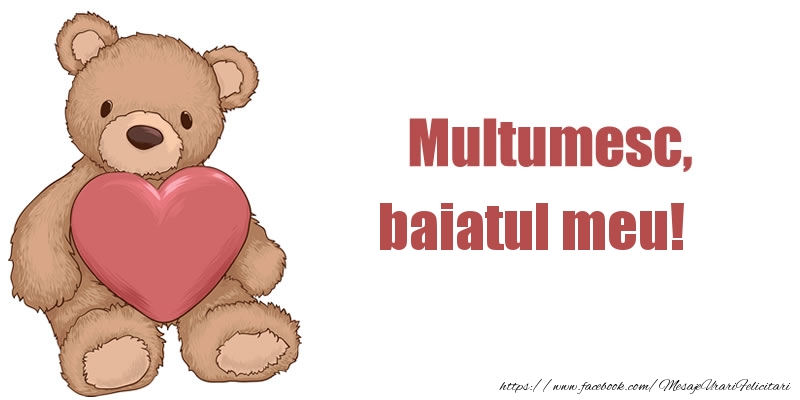 Felicitari de multumire pentru Baiat - Multumesc, baiatul meu!