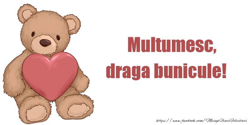 Felicitari de multumire pentru Bunic - Multumesc, draga bunicule!