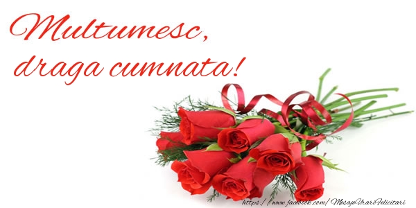 Felicitari de multumire pentru Cumnata - Multumesc, draga cumnata!