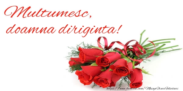 Felicitari de multumire pentru Diriginta - Multumesc, doamna diriginta!