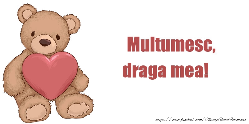 Felicitari de multumire pentru Iubita - Multumesc, draga mea!