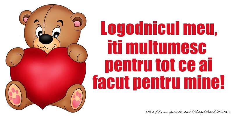 Felicitari de multumire pentru Logodnic - Logodnicul meu iti multumesc pentru tot ce ai facut pentru mine!