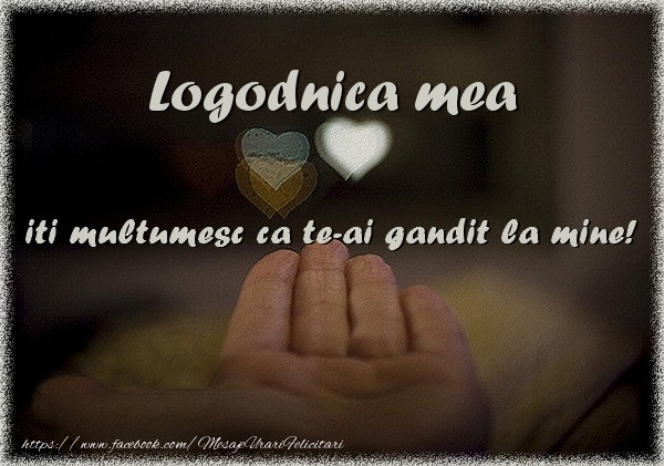 Felicitari de multumire pentru Logodnica - Logodnica mea iti multumesc ca te-ai gandit la mine!